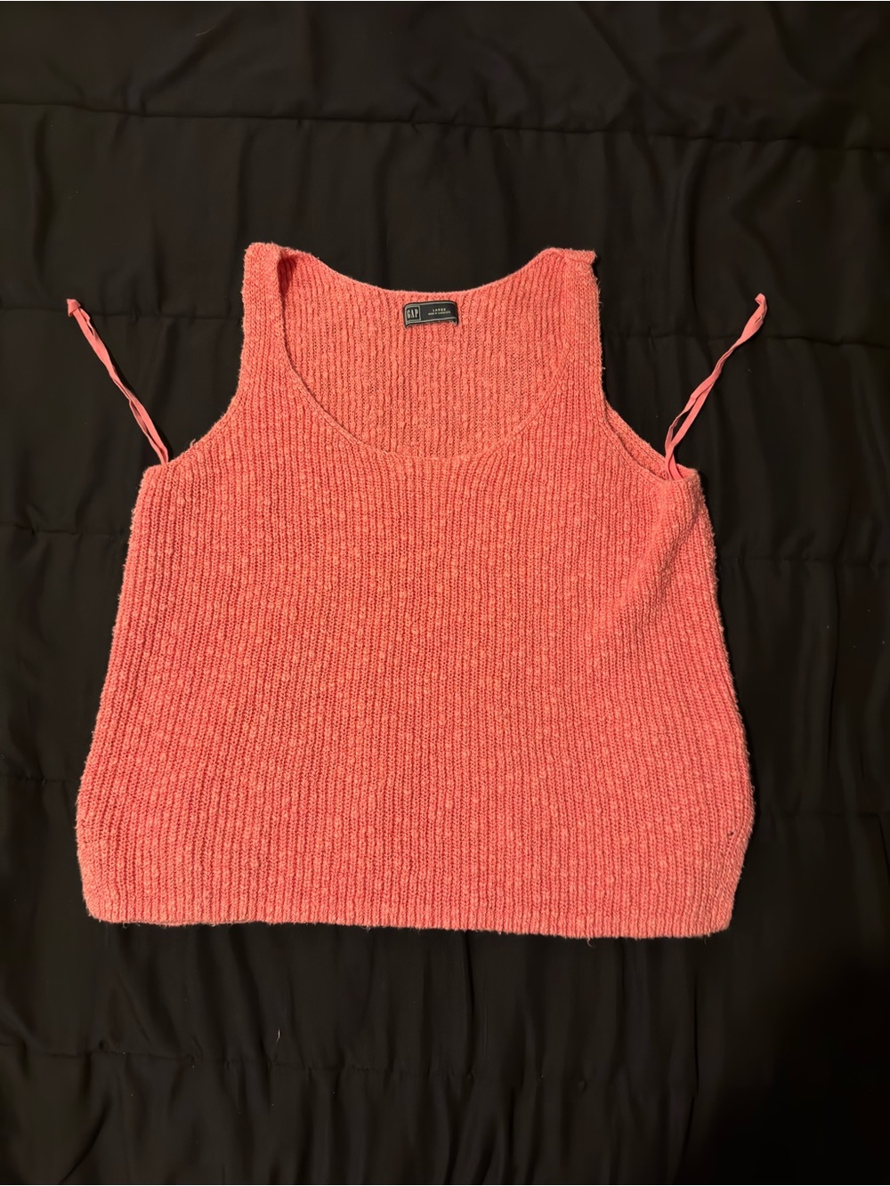 Gab Cozy Knit Coral Tank Top